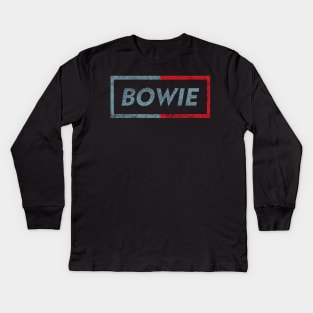 Bowie Distressed Kids Long Sleeve T-Shirt